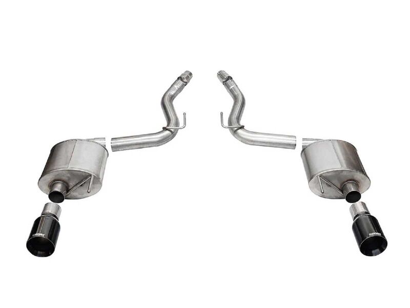 Corsa 21257BLK Touring Axle-Back Exhaust with 4.5" Black Tips for 2024-Up Mustang GT 5.0