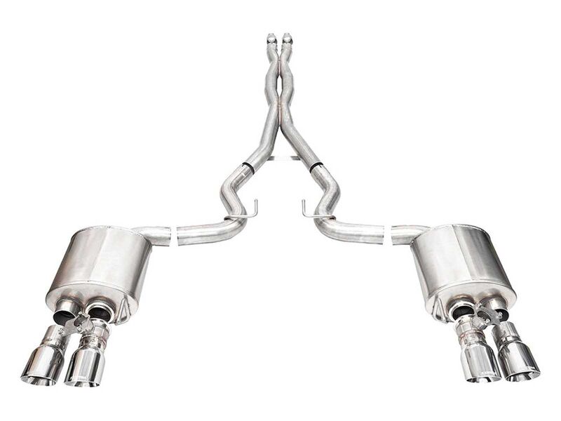 Corsa 21259 Xtreme 3" Cat-Back Exhaust System with Twin 4" Polished Tip for 2024-Up Mustang 5.0