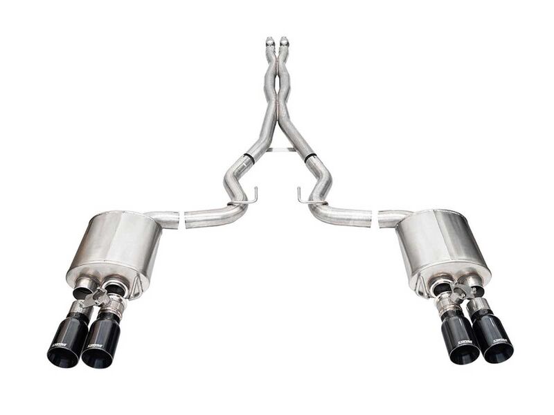 Corsa 21260BLK Xtreme 3" Cat-Back Exhaust System with 4" Black Straight Tips for 2024-Up Mustang 5.0