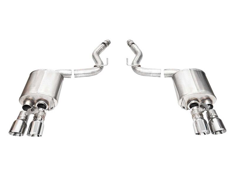 Corsa 21261 Sport 3" Axle-Back Exhaust System with Twin 4" Polished Tip for 2024-Up Mustang 5.0