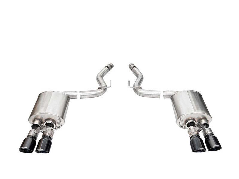 Corsa 21267BLK Sport 3" Dual Rear Axle-Back Exhaust for 2024-Up Mustang Dark Horse 5.0