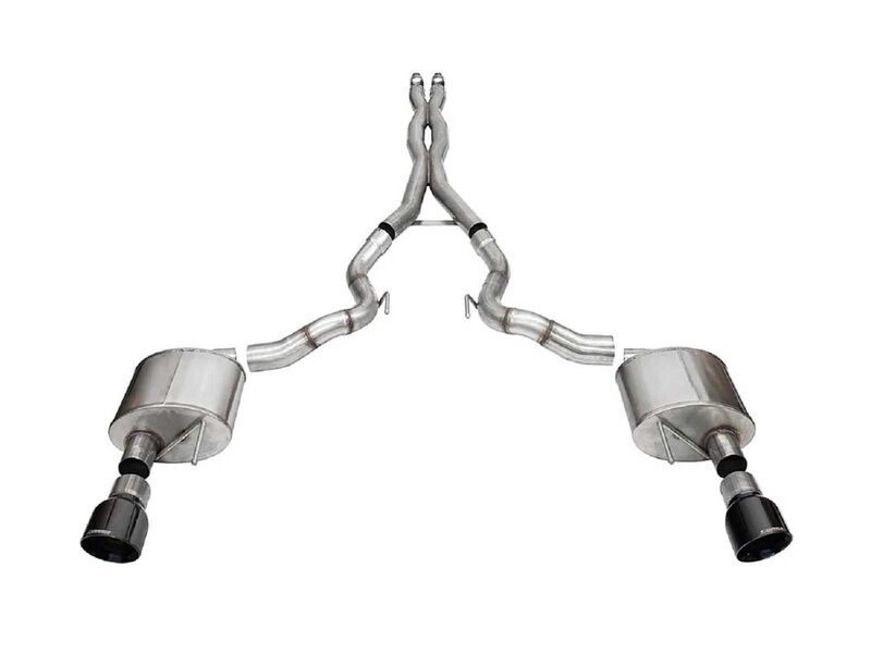 Corsa 21270BLK Xtreme Cat-Back Exhaust with 4.5" Black Pro Series Tip for 2024-Up Mustang GT 5.0