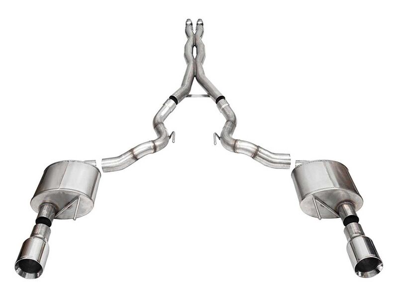 Corsa 21271 Xtreme 3" Cat-Back Exhaust 4.5" Straight-Cut Tip for 2024-Up Mustang GT Convertible 5.0