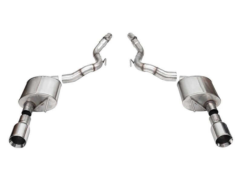 Corsa 21273 Sport Axle-Back Exhaust with 4.5" Straight Cut Tips for 2024-Up Mustang GT 5.0