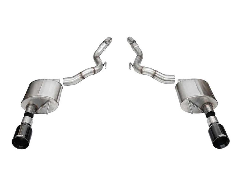 Corsa 21273BLK Sport Axle-Back Exhaust with 4.5" Black Straight Cut Tips for 2024-Up Mustang GT 5.0
