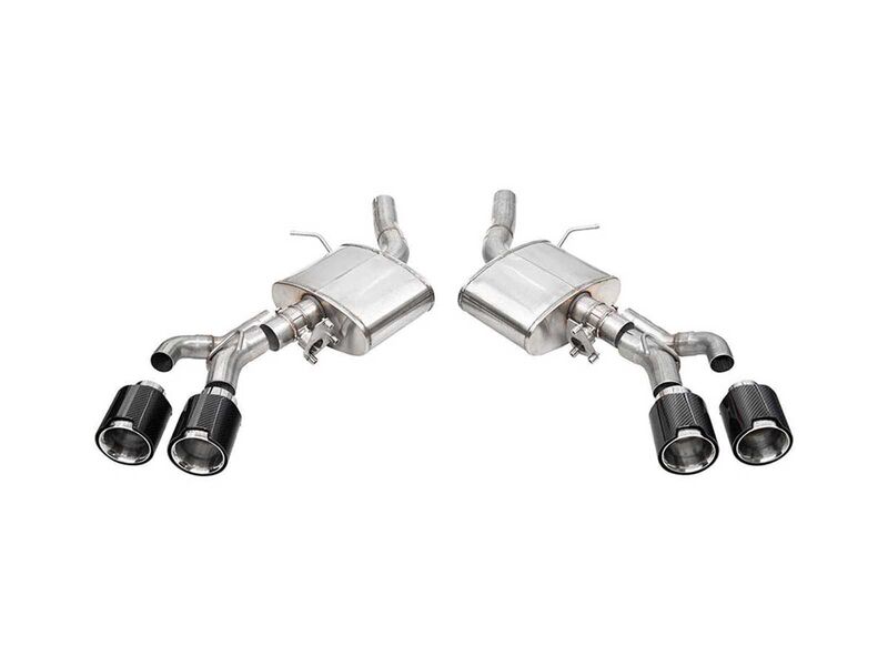 Corsa 21319CF Variable Sound 3-Inch Active Valved Axle-Back Exhaust for 2022-2025 CT4-V Blackwing