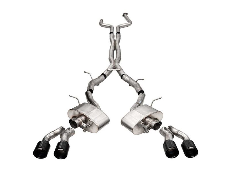 Corsa 21326CF Xtreme 3-Inch Cat-Back Exhaust - 4.5-inch Carbon Fiber Twin Tips for 2020-Up CT5-V