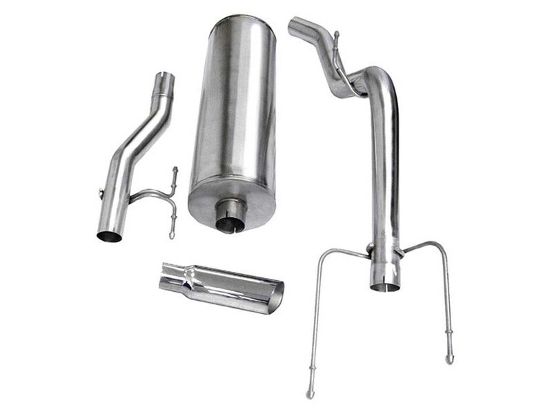 Corsa 24403 Sport Cat-Back Exhaust with Polished Tip for 2004-2005 Ram Quad Cab/Short Bed 1500 4.7