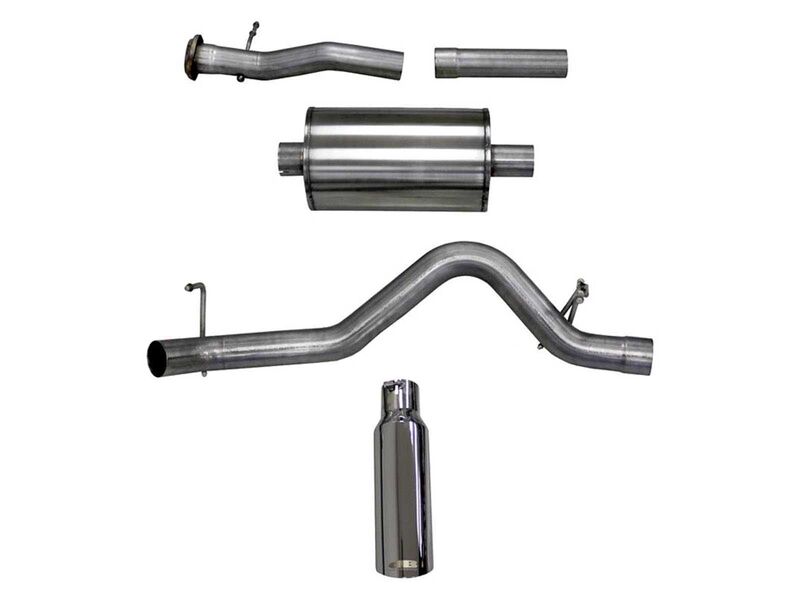 Corsa 24744 Sport Cat-Back Exhaust 4-inch SS Db Tip Single Side Exit for 2015-2016 Colorado 3.6