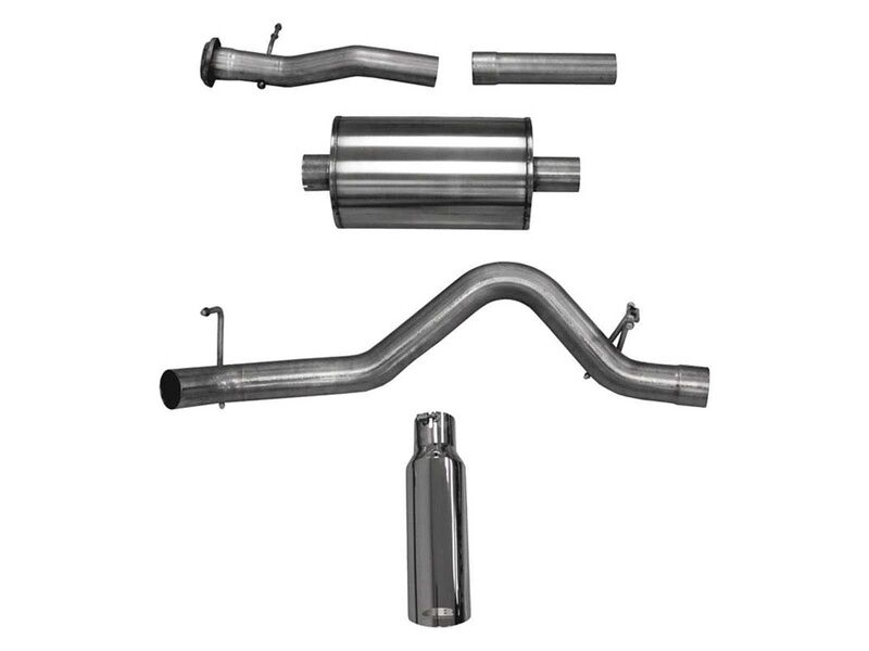 Corsa 24745 Sport Cat-Back Exhaust System Rear Exit Polished Tips for 2017-2022 Colorado 3.6 CrewCab