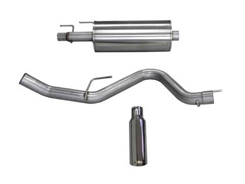 Corsa 24836 Sport Cat-Back Exhaust Single Side Exit with 4" Polished Tip for 2015-2020 F150 EcoBoost