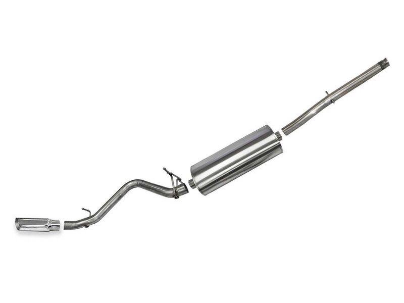 Corsa 24873 Sport Cat-Back Single Side Exhaust Exit for 2014-19 Silverado CrewCab/Short Bed 1500 5.3