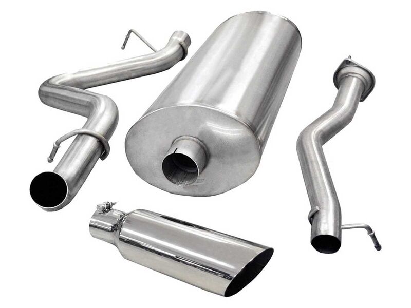 Corsa 24894 Sport Cat-Back Exhaust with Polished Tip for 2007-2010 Silverado 2500 6.0 CCSTB