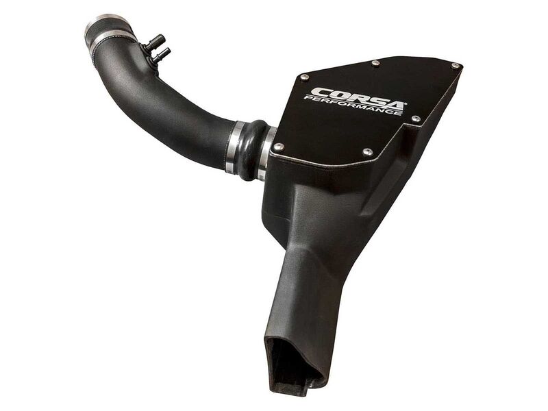 Corsa 419637 Closed Box Cold Air Intake with MaxFlow 5 Oiled Filter for 2015-17 Mustang EcoBoost 3.7