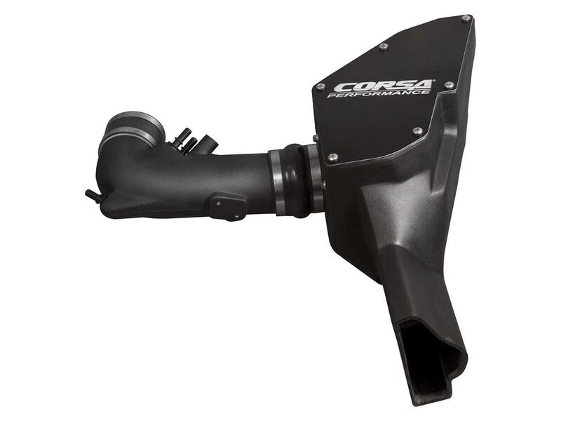 Corsa 419950 Closed Box Cold Air Intake with MaxFlow 5 Oiled Filter for 2015-2017 Mustang GT 5.0