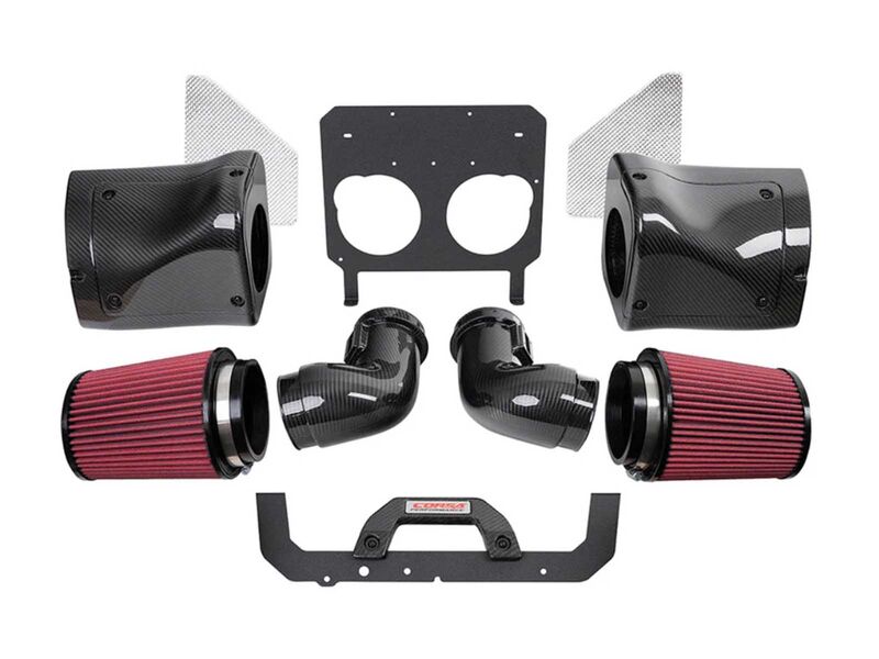 Corsa 44012D Carbon Fiber Closed Box Cold Air Intake with DryTech Filter for 2023-Up Corvette Z06