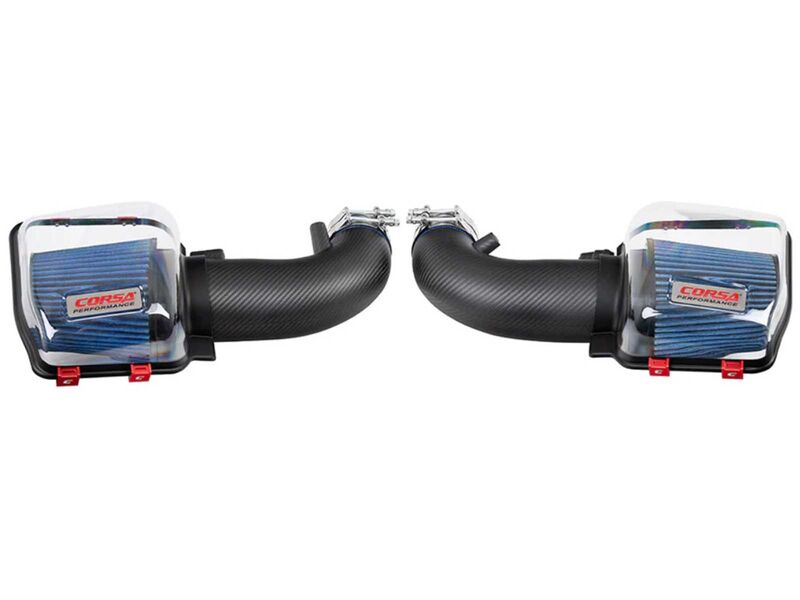 Corsa 44013MT Carbon Fiber MaxFlow Cold Air Intake in Matte Finish for 2024-Up Mustang GT 5.0