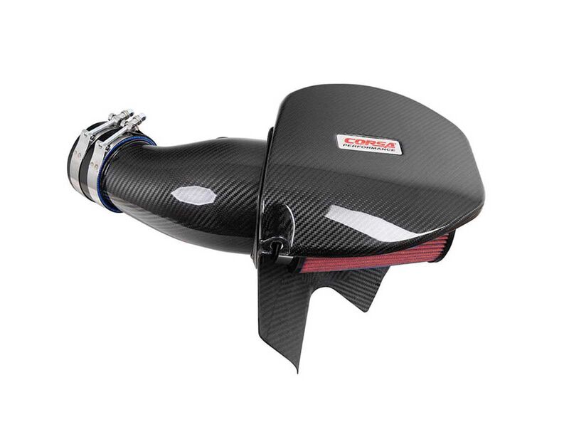 Corsa 44016D Carbon Fiber Dry Filter Cold Air Intake for 2021-2023 Dodge Challenger/Charger 6.4
