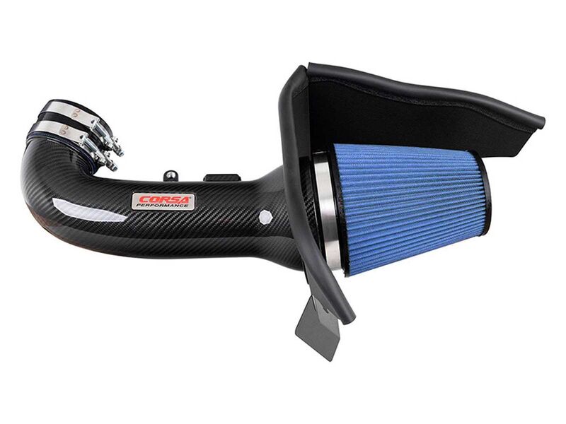 Corsa 44018 Carbon Fiber Oiled Filter Cold Air Intake for 2016-2024 Camaro SS 6.2