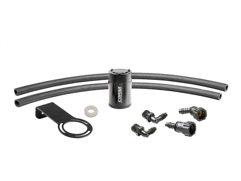 Corsa CC0007 Aluminum Oil Catch Can With Mounting Bracket for 2016-2024 Camaro SS 6.2