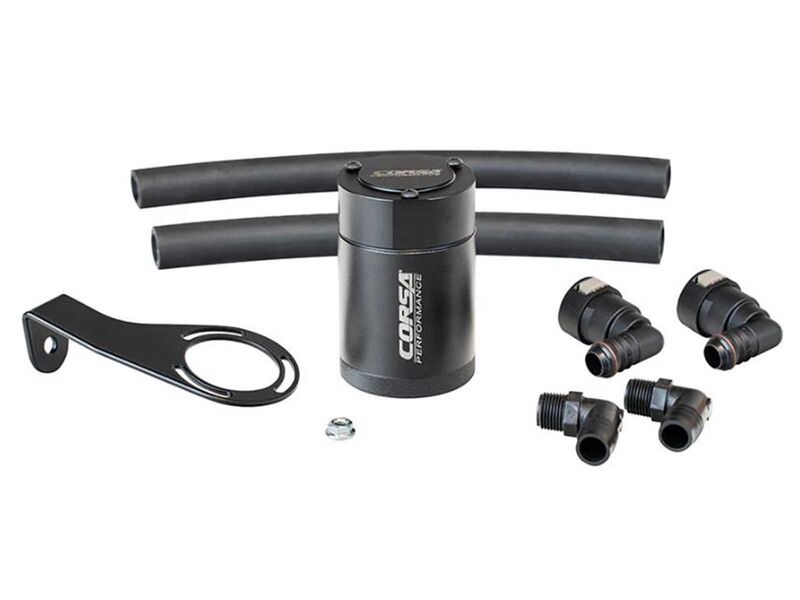 Corsa CC0008 Aluminum Oil Catch Can With Mounting Bracket for 2021-2024 Dodge Ram TRX