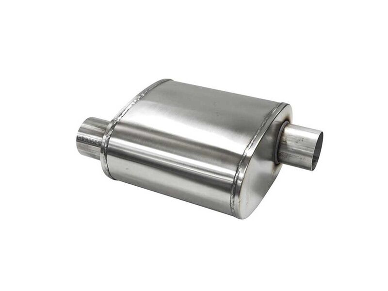 Corsa CP2500S Pro Series Custom Sport Muffler 304SS 2.5-Inch Offset In /2.5-Inch Offset Out 10" OAL