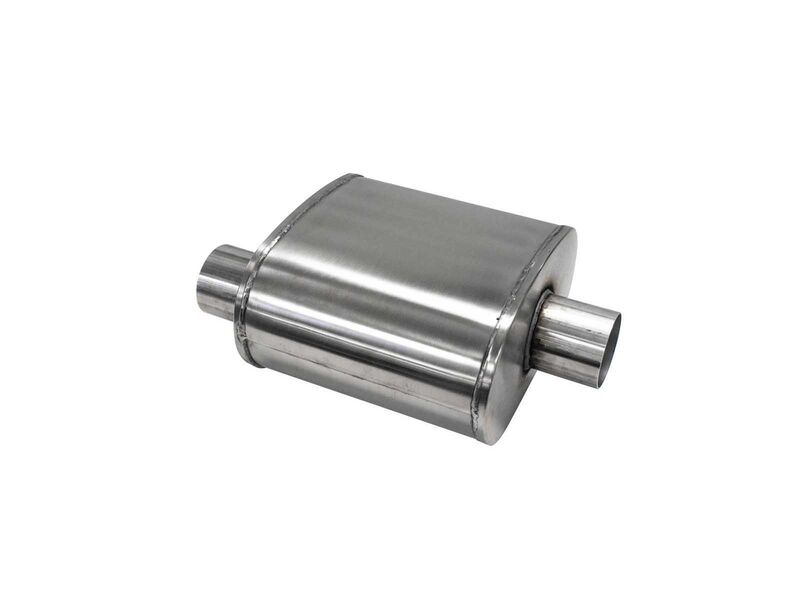Corsa CP300CT Pro Series Custom Sport Muffler 304SS 3-Inch Offset In /3-Inch Center Out 10in Length