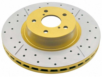 DBA 2020X Street Series X-Gold Rotor Drilled/Slotted Rotor, Front 2005-2006 Pontiac GTO