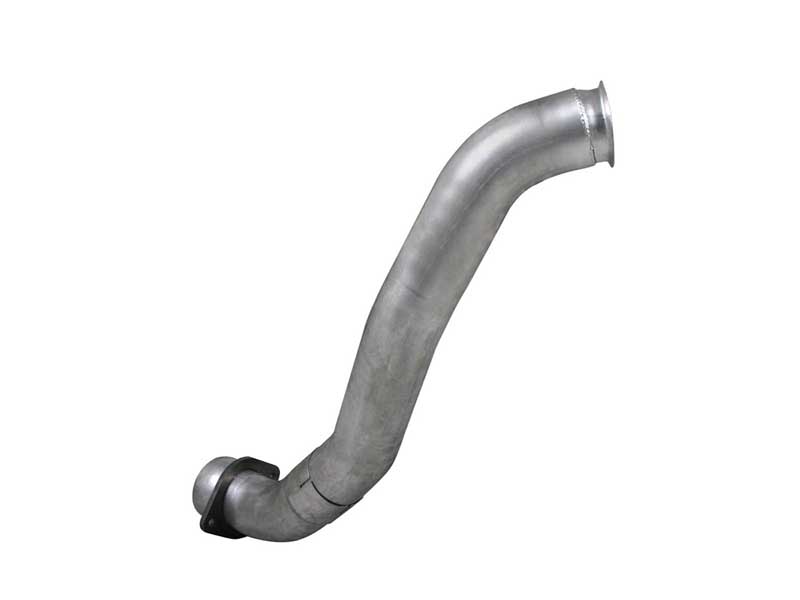 Diamond Eye 165102 Exhaust Downpipe 4" In/Out No Sensor Bung Stainless 08-10 F250/F350 Race Use Only