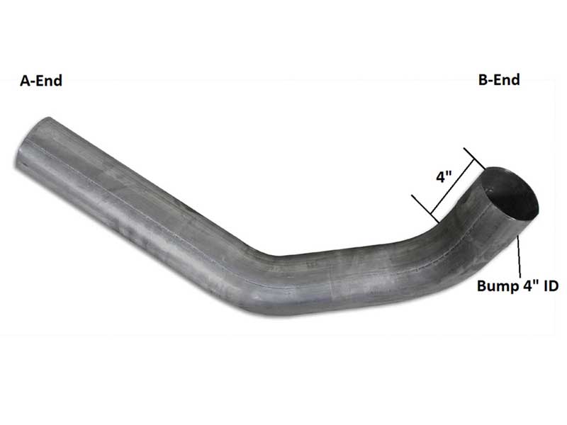 Diamond Eye Performance 220097 Exhaust Pipe 4" 89-93 Ram 2500/3500 2X4 Only 2nd Section Pass