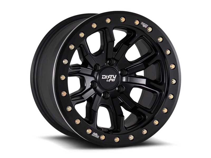 Dirty Life Race Wheels 9303-7965MB12 DT-1 9303 Satin Black 17X9 5-114.3 -12mm 72.6mm