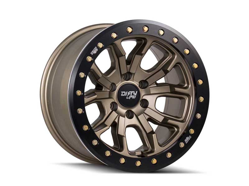 Dirty Life Race Wheels 9303-7965MGD12 DT-1 9303 Satin Bronze 17X9 5-114.3 -12mm 72.6mm