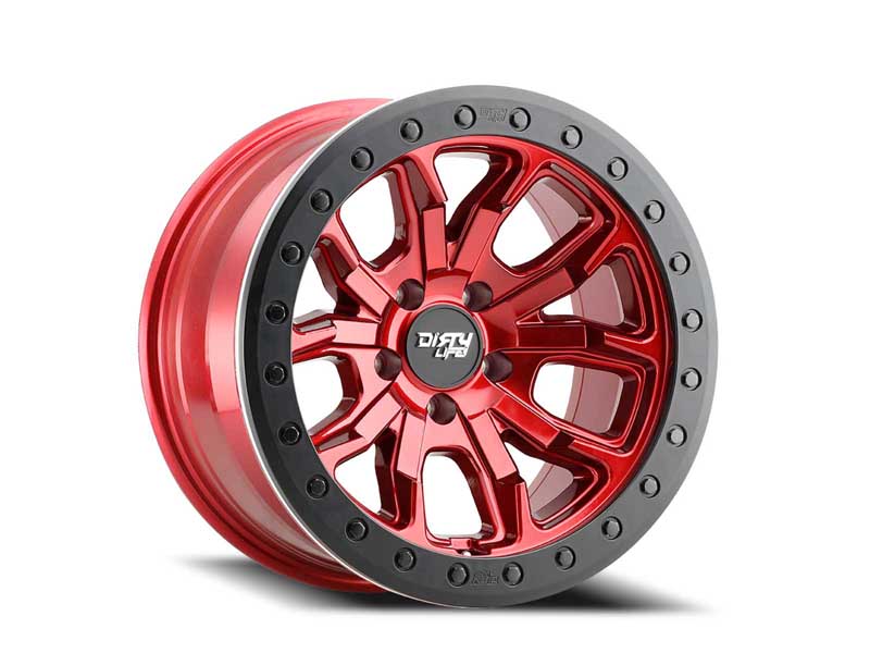 Dirty Life Race Wheels 9303-7973R38 DT-1 9303 Crimson Candy Red 17X9 5-127 -38mm 78.1mm