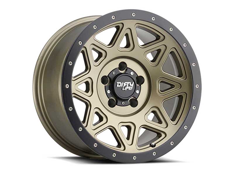 Dirty Life Race Wheels 9305-7936MGD Theory 9305 Matte Gold 17X9 6-135 -12mm 87.1mm