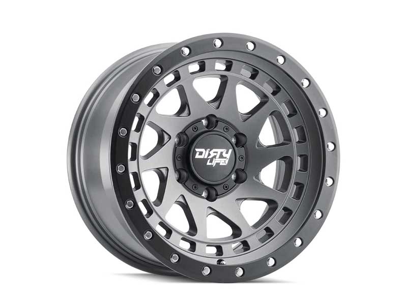 Dirty Life Race Wheels 9311-7970MGT12 Enigma Pro 9311 Satin Graphite 17X9 8-170 -12mm 130.8mm