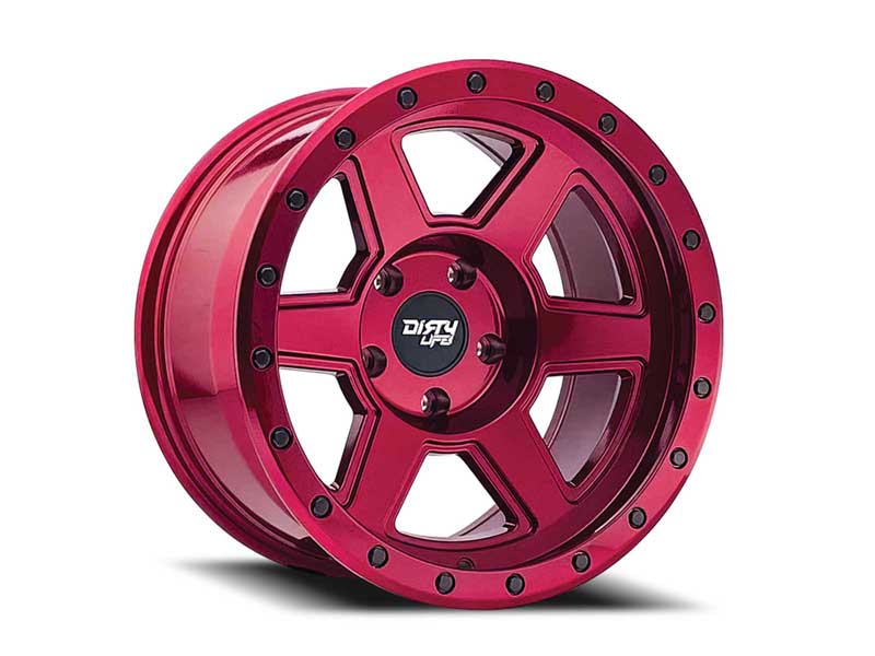 Dirty Life Race Wheels 9315-7983R38 Compound 9315 Gloss Crimson Candy Red 17X9 6-139.7 -38mm 106mm