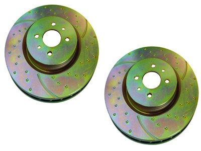 EBC GD7212 Dimple-Drilled & Slotted Rotors - Front Pair