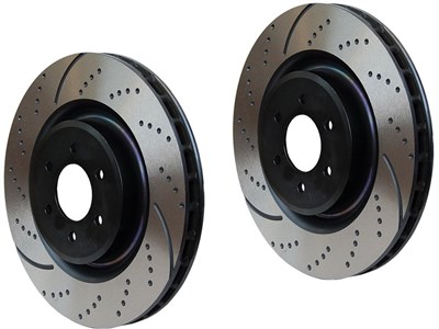 EBC GD7254 Dimple-Drilled Rear Rotors 11.8" 05+ Mustang GT/Shelby GT/V6