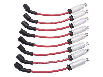 Edelbrock 22716 Spark Plug Ignition Wire Set, 8.5mm, Red, 1999-2015 GM LS With Metal Sleeves