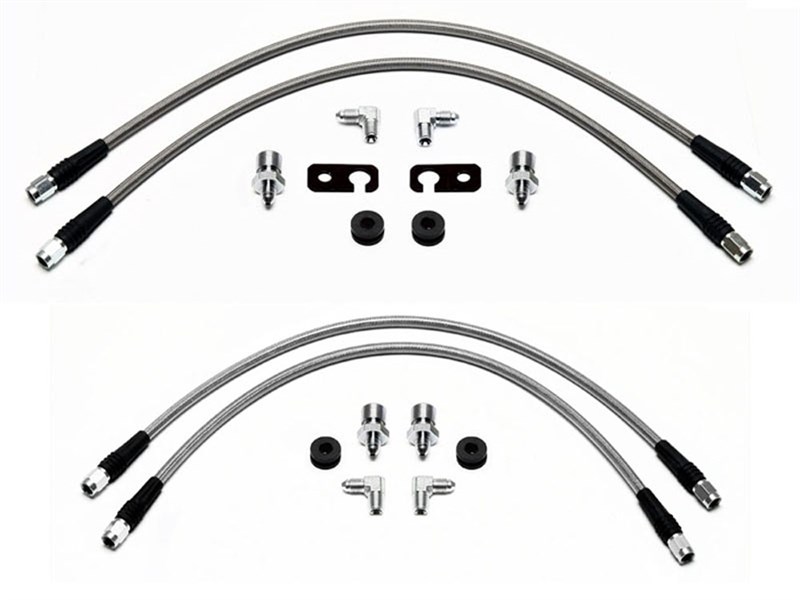 Fabtech FTS94061 Front & Rear Extended Brake Line Set for 2007-2018 Wrangler JK With Up To 5-in Lift