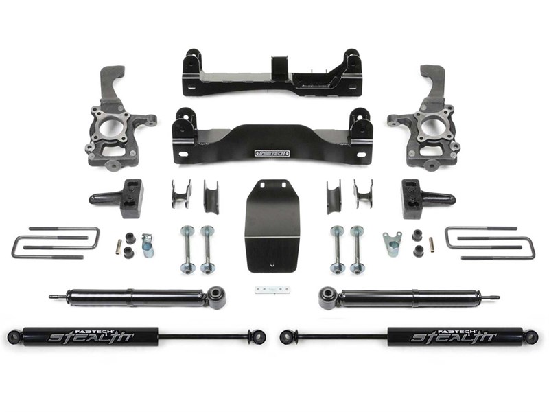 Fabtech K2183M 4" Performance Suspension Lift Kit W/Dirt Logic Black Shocks 2009-13 Ford F-150 4WD