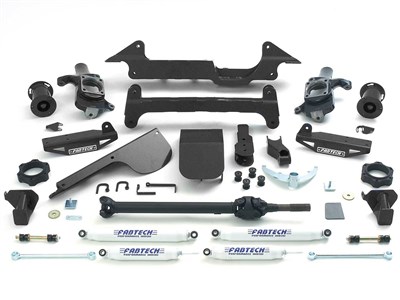 Fabtech K5001 6-inch Lift Kit With Performance Shocks, Fits 2003-2005 Hummer H2 W/ OE Rear Air Bags