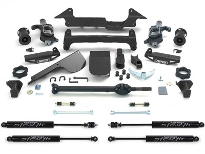 Fabtech K5001M 6-inch Lift Kit With Stealth Shocks, Fits 2003-2005 Hummer H2 W/ OE Rear Air Bags