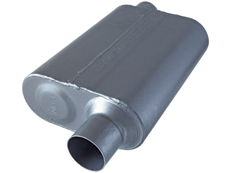 FlowMaster 8042543 40 Series Muffler 409S - 2.50 Offset In / 2.50 Offset Out - Aggressive Sound