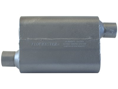Flowmaster 842548 Super 44 Series Stainless Muffler Offset 2.50 In/2.50 Out - Aggressive Sound
