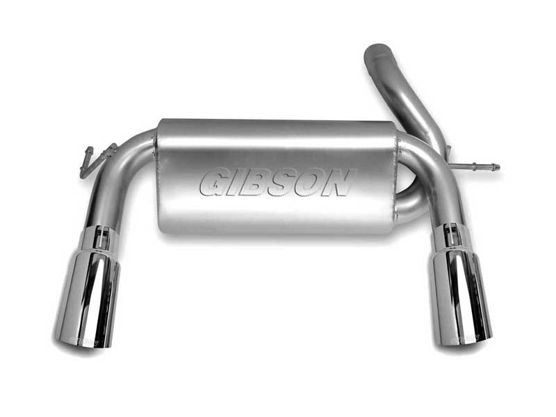 Gibson 17303 Split Rear Exit Aluminized Catback Exhaust for 2007-2018 Wrangler JK 3.6L-3.8L