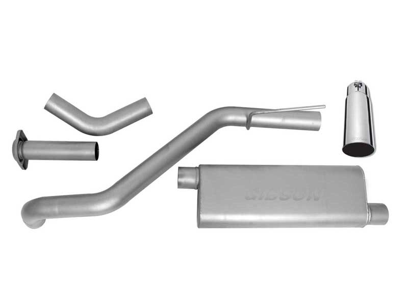 Gibson 17404 Single Aluminized CatBack Exhaust for 2005-2010 Grand Cherokee 3.7L-4.7L