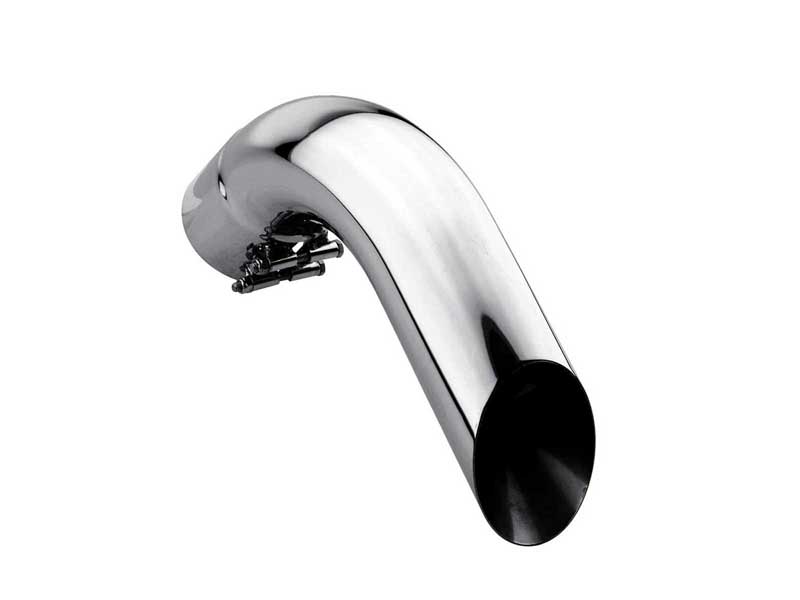 Gibson 210001 Stainless Clamp-On Power Curve Turn-Down Tips (Pair) for Engines up to 1200-HP