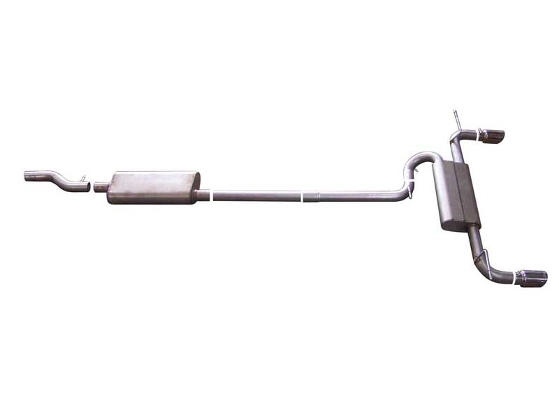 Gibson 319630 Split Rear Exit Aluminized Catback Exhaust for 2007-2014 Edge/MKX 2.0L-3.5L