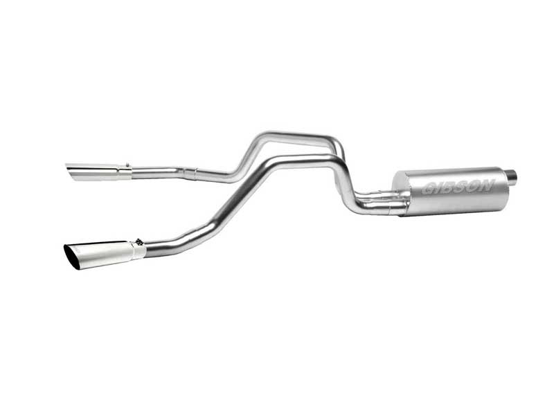Gibson 5539 Split Rear Exit Aluminized Catback Exhaust for 1998-2003 S10/Sonoma 2.2L